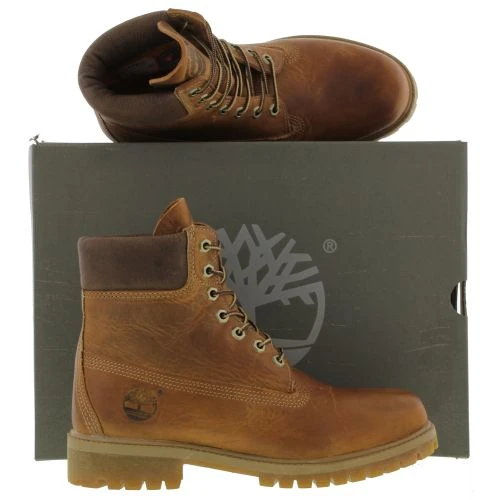 Timberland Mens 6 Inch Premium Waterproof Boots - 27094 - Burnt Orange 4 Timberland Mens 6 Inch Premium Waterproof Boots - 27094 - Burnt Orange - Image 2