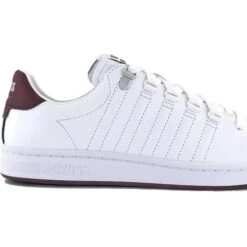 K-Swiss Mens Lozan II Trainers - White Winsore Wine Peacoat -Shoe Sales Shop 4983617404 dt1