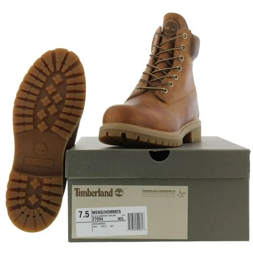 Timberland Mens 6 Inch Premium Waterproof Boots - 27094 - Burnt Orange 5 Timberland Mens 6 Inch Premium Waterproof Boots - 27094 - Burnt Orange - Image 3