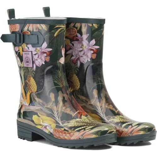Aigle Womens Aigline Bottillon Wellington Boots - Kew Gardens 6 Aigle Womens Aigline Bottillon Wellington Boots - Kew Gardens - Image 4