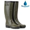 Aigle Mens Benyl XL Wide Calf Wellington Boots - Kaki -Shoe Sales Shop Aigle BenylXL Kaki MainWtpf