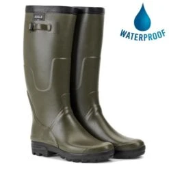Shoe Sales Shop 21 Aigle Mens Benyl XL Wide Calf Wellington Boots - Kaki