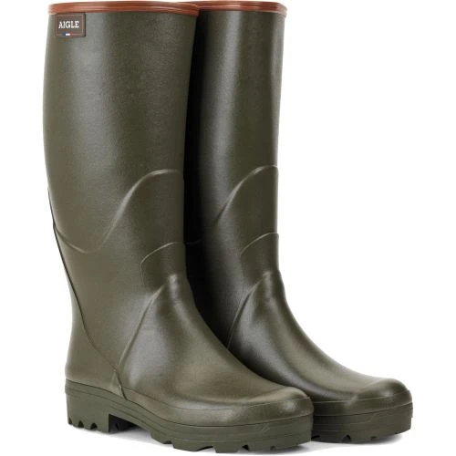 Aigle Mens Chambord Pro 2 Wellington Boots - Kaki 6 Aigle Mens Chambord Pro 2 Wellington Boots - Kaki - Image 4