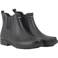 Aigle Mens Carville 2 Ankle Wellington Boots - Noir -Shoe Sales Shop Aigle MensCarville2 Noir 3 7