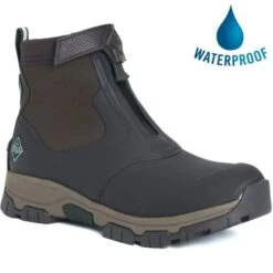 Muck Boots Mens Apex Zip Mid Wellies - Dark Brown