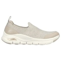 Skechers Womens Arch Fit Quick Start Trainers - Taupe -Shoe Sales Shop ArchFitQuickStart Taupe 5847302