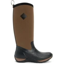 Muck Boots Womens Arctic Adventure Wellington Boots - Black Tan -Shoe Sales Shop ArcticAdventure BlackTan 1816145