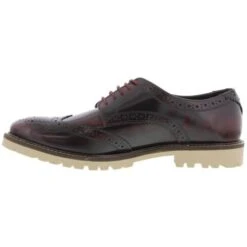 Base London Mens Raid Brogue Shoes - Hi Shine Bordo -Shoe Sales Shop BaseLondon Raid Bordo03 10
