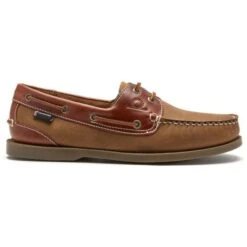 Chatham Mens Bermuda II G2 Leather Boat Shoes - Walnut Seahorse