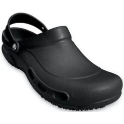 Crocs Mens Womens Bistro Clogs Non Slip Chef Work Shoes - Black -Shoe Sales Shop Bistro Black 5 10