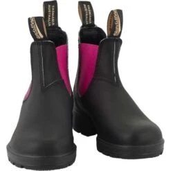 Blundstone Womens 2208 Chelsea Boots - Black Fuchsia -Shoe Sales Shop Blundstone 2208 BlackFuchsia 2 5