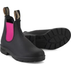 Blundstone Womens 2208 Chelsea Boots - Black Fuchsia -Shoe Sales Shop Blundstone 2208 BlackFuchsia 4 5