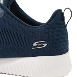 Skechers Womens Bobs Squad Tough Talk WIDE FIT Trainers - Navy -Shoe Sales Shop BobsSquadToughTalk Navy 3660816