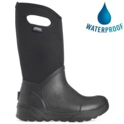 Bogs Mens Bozeman Tall Neoprene Wellies - Black