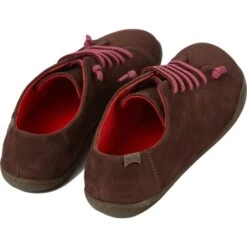 Camper Womens Peu Cami K200514 Leather Shoes Trainers - Brown -Shoe Sales Shop Camper K200514 035 TieCrayon 2 4