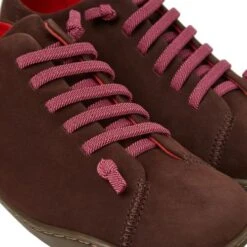 Camper Womens Peu Cami K200514 Leather Shoes Trainers - Brown -Shoe Sales Shop Camper K200514 035 TieCrayon 5 4