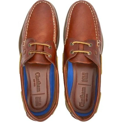 Chatham Mens Deck II G2 Leather Sailing Boat Deck Shoes - Chestnut 4 Chatham Mens Deck II G2 Leather Sailing Boat Deck Shoes - Chestnut - Image 2