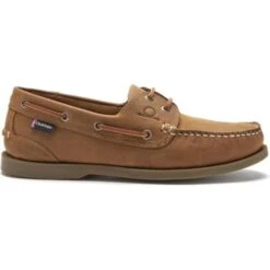 Chatham Mens Deck II G2 Leather Sailing Boat Deck Shoes - Walnut