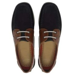 Chatham Mens Galley Ll Sailing Boat Deck Shoes - Navy Tan -Shoe Sales Shop Chatham GalleyII NavyTan 4 13