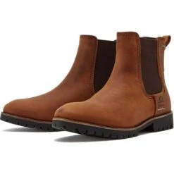 Chatham Womens Olympia Waterproof Chelsea Boot - Tan -Shoe Sales Shop Chatham Olympia Walnut 3 4