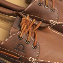 Chatham Mens Sperrin Leather Country Deck Boat Shoes - Dark Tan -Shoe Sales Shop Chatham Sperrin Tan 1 8