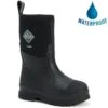 Muck Boots Unisex Chore Classic Mid Wellington Boots - Black -Shoe Sales Shop ChoreClassicMid Black 1 wp828444