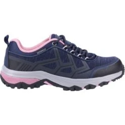 Cotswold Womens Wychwood Waterproof Shoes - Navy Pink -Shoe Sales Shop Cotswold WychwoodShoe NavyPink 4 6