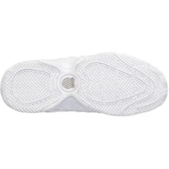 K-Swiss Womens Court Prestir Tennis Shoes - White Silver -Shoe Sales Shop CourtPrestir WhiteSilver 6755294