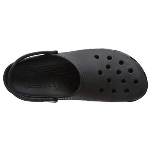 Crocs Mens Womens Classic Clog Vegan Work Shoes Sandals - Black 7 Crocs Mens Womens Classic Clog Vegan Work Shoes Sandals - Black - Image 5
