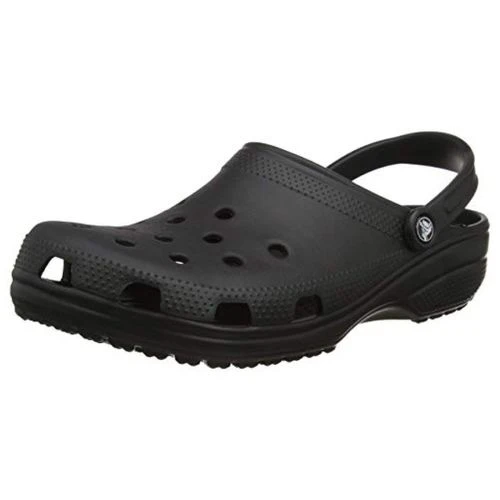 Crocs Mens Womens Classic Clog Vegan Work Shoes Sandals - Black 4 Crocs Mens Womens Classic Clog Vegan Work Shoes Sandals - Black - Image 2