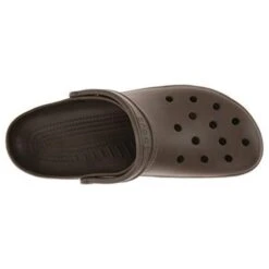 Crocs Mens Womens Classic Clog Vegan Work Shoes Sandals - Chocolate -Shoe Sales Shop Crocs Classic Chocolate1 14