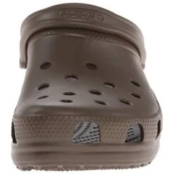 Crocs Mens Womens Classic Clog Vegan Work Shoes Sandals - Chocolate -Shoe Sales Shop Crocs Classic Chocolate6 14