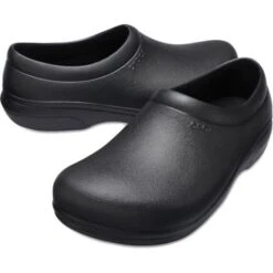 Crocs Womens On The Clock Work Shoes - Black -Shoe Sales Shop Crocs OnTheClock Black 3 5