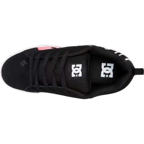 DC Womens Court Graffik Skate Shoes - Black Flame 8 DC Womens Court Graffik Skate Shoes - Black Flame - Image 6