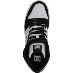 DC Mens Manteca 4 Hi Skate Trainers - White Black -Shoe Sales Shop DC Manteca4Hi WhiteBlack 5 12