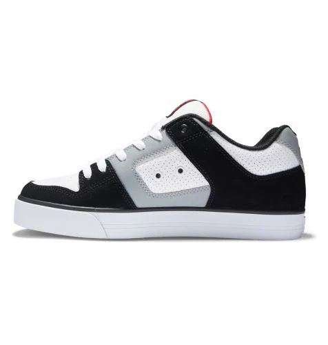 DC Mens Pure Skate Shoes - Black White Grey 5 DC Mens Pure Skate Shoes - Black White Grey - Image 3