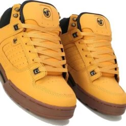 DVS Mens Militia Boot Water Resistant Shoes - Yellow Black Nubuck -Shoe Sales Shop DVS MilitiaBoot ChamoisBlackk 4 9