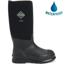 Muck Boots Mens Womens Chore Hi Work Wellies Rain Boots - Black