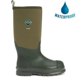Muck Boots Mens Womens Chore Hi Work Wellies Rain Boots - Moss