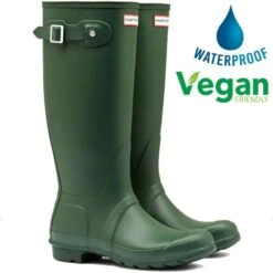 Hunter Womens Original Tall Wellington Boots - Hunter Green