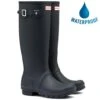 Hunter Womens Original Tall Wellies Rain Boots - Navy 1 Hunter Womens Original Tall Wellies Rain Boots - Navy -Shoe Sales Shop EA1346 L3 6