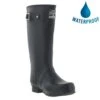 Woodland Mens Womens Wellies Wide Fit Wellington Boots - Navy -Shoe Sales Shop ES1702 1 2