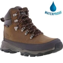 Johnscliffe Mens Edge Waterproof Boots - Dark Brown