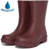 Fitflop Womens Wonderwelly Short Wellington Boots - Oxblood Red -Shoe Sales Shop ES2987 L4