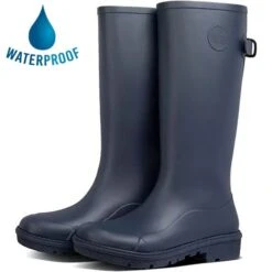 Fitflop Womens Wonderwelly Tall Wellington Boots - Midnight Navy