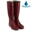 Le Chameau Womens Iris Wellington Boots - Rouge 2 Le Chameau Womens Iris Wellington Boots - Rouge -Shoe Sales Shop ES3047 L2 7