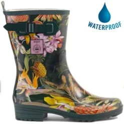 Aigle Womens Aigline Bottillon Wellington Boots - Kew Gardens