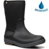 Bogs Womens Crandall II Mid Zip Wellies - Black