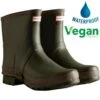 Hunter Mens Field Gardener Short Wellies - Dark Olive Clay -Shoe Sales Shop ES3335 WPVG
