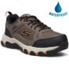 Skechers Mens Selmen Cormack Waterproof Walking Shoes - Dark Taupe -Shoe Sales Shop ES3370Wp
